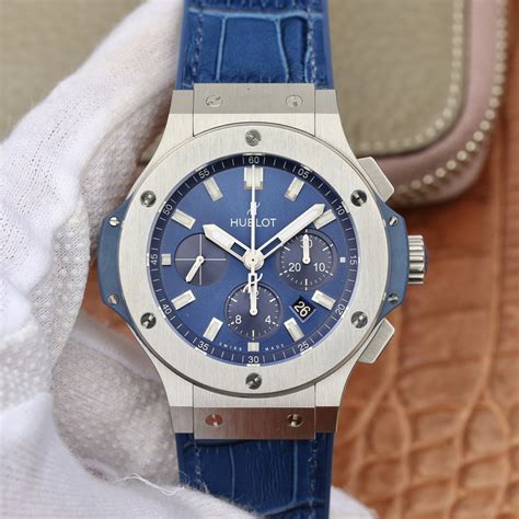 hublot all black blue replica|replica hublot watches men.